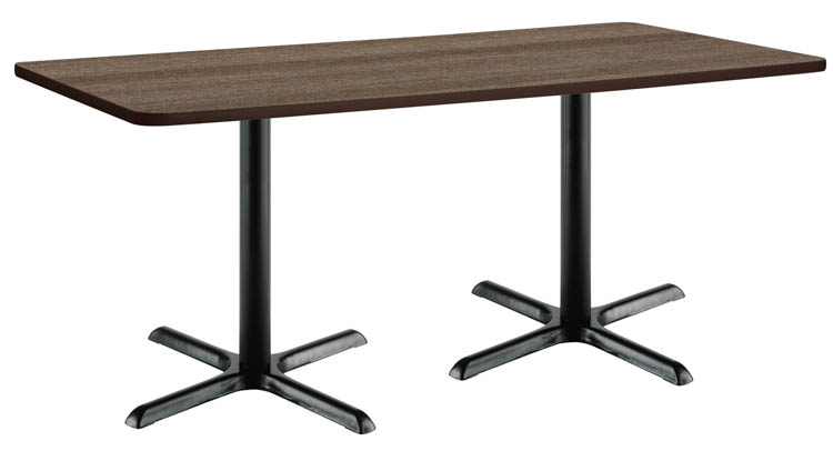 6ft W x 36in D x 36in H Conference Table, X-Base by KFI Seating