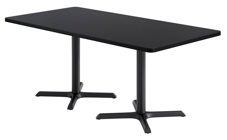 36in x 72in Rectangle Pedestal Table by KFI Seating