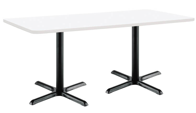 6ft W x 36in D x 36in H Conference Table, X-Base by KFI Seating