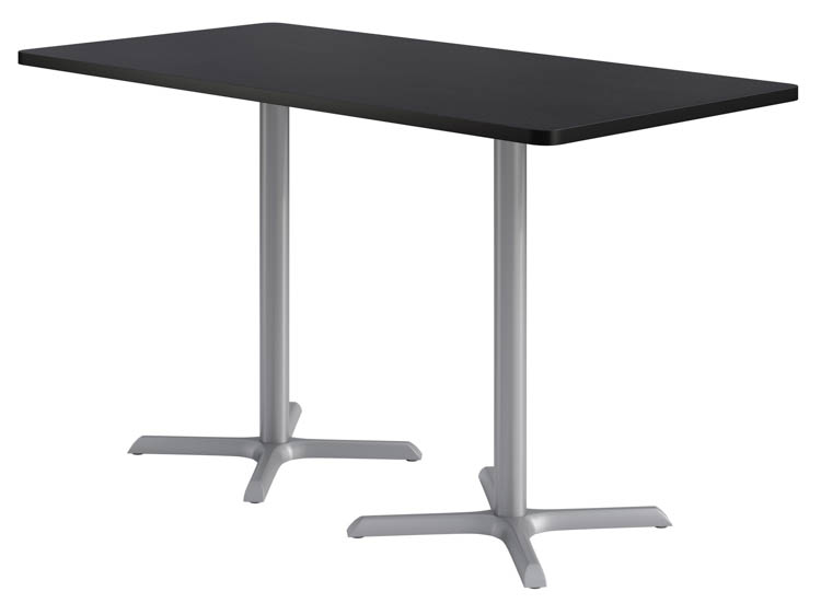 36in x 72in Rectangle, Bar Height, Pedestal Table by KFI Seating