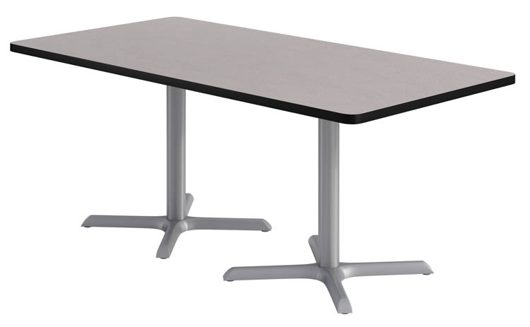36in x 72in Rectangle Pedestal Table by KFI Seating