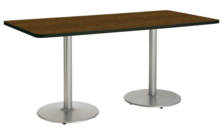 8ft W x 36in H x 36in D Conference Table, Round Base by KFI Seating