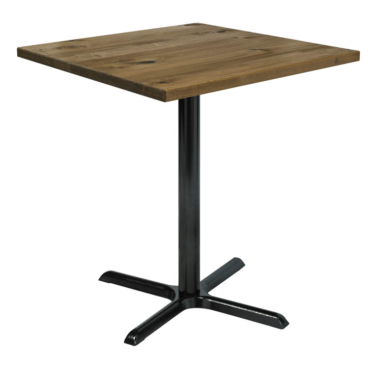 36" Square Vintage Wood Bistro Table by KFI Seating