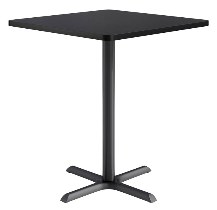 36in Square, Bar Height, Pedestal Table by KFI Seating
