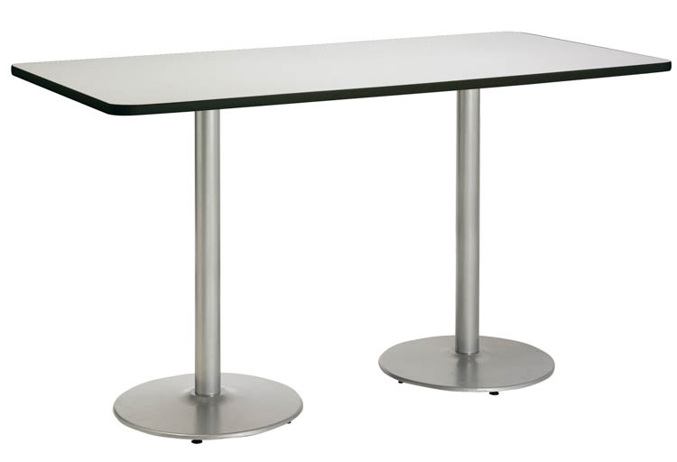 8ft W x 36in H x 42in D Conference Table, Round Base by KFI Seating