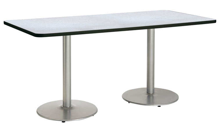 8ft W x 36in H x 42in D Conference Table, Round Base by KFI Seating