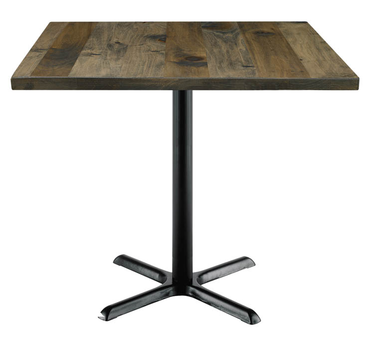 42in Square Vintage Wood Counter Table by KFI Seating