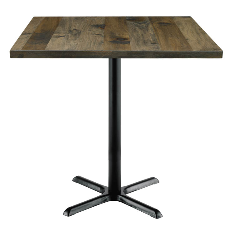 42in Square Vintage Wood Bistro Table by KFI Seating
