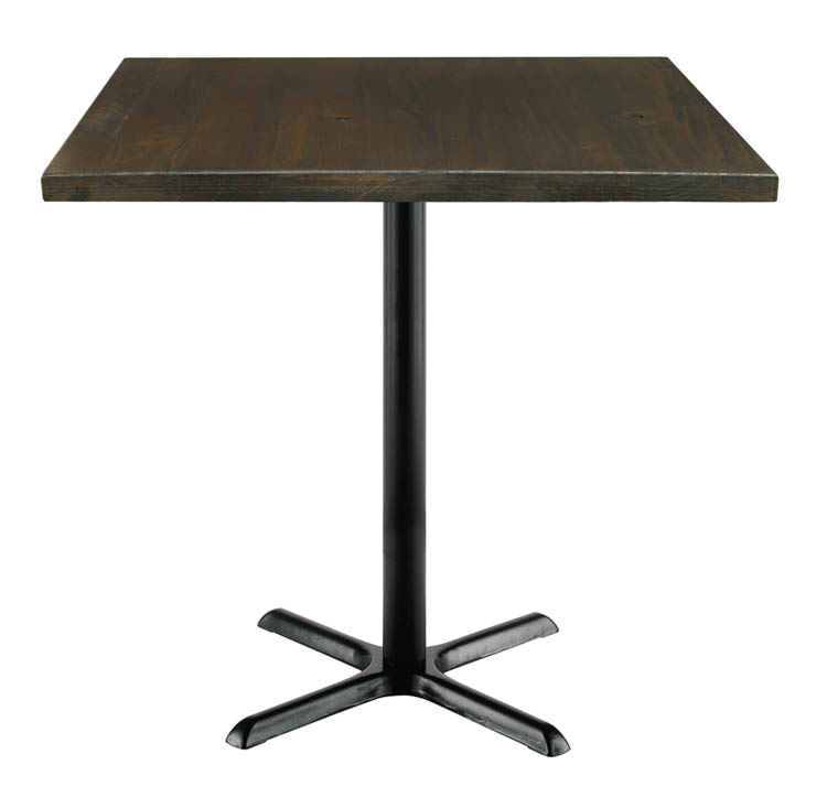 42in Square Vintage Wood Bistro Table by KFI Seating