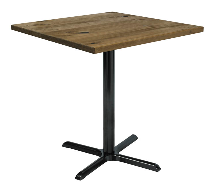 42" Square Vintage Wood Bistro Table by KFI Seating