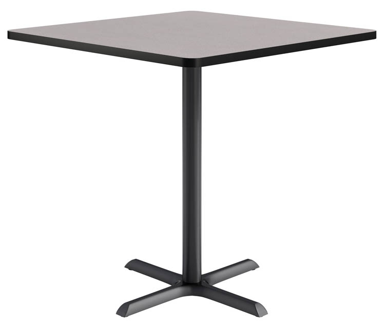 42in Square, Bar Height, Pedestal Table by KFI Seating
