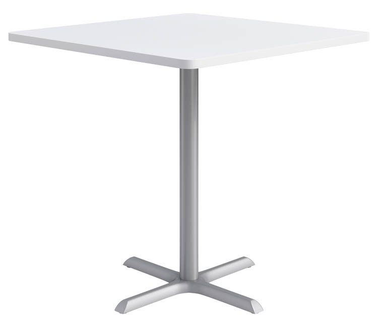 42in Square, Bar Height, Pedestal Table by KFI Seating