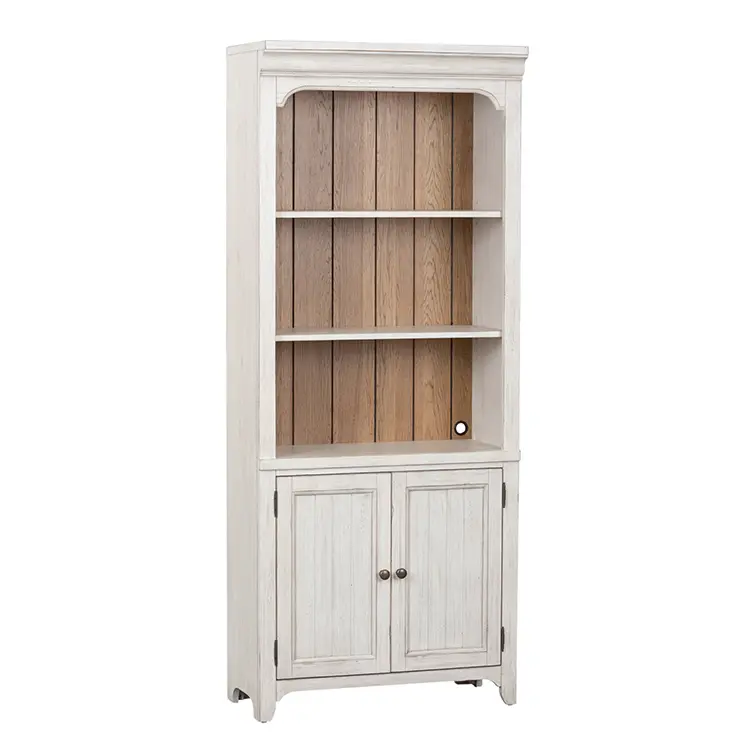 Bookcase 32in W x 16in D x 78in H with Wire Management Access by WFB Designs