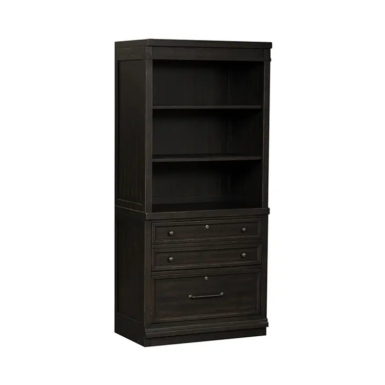 Lateral File Cabinet 34in W x 20in D x 74in H with Full-Extension Drawers by WFB Designs