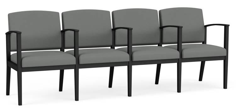 4 Seater with Center Arms by Lesro