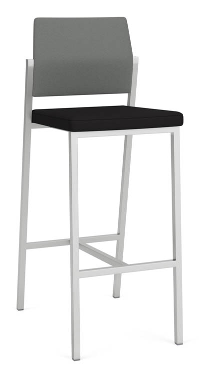 CafÃƒÂ© Stool Upholstered Seat, Upholstered Back by Lesro