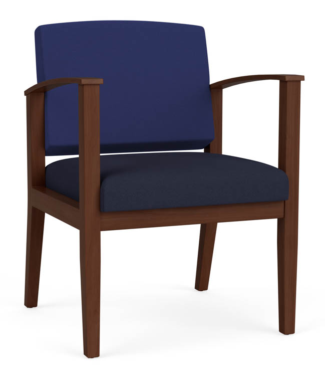Guest Chair, Upholstered Seat, Upholstered Back by Lesro