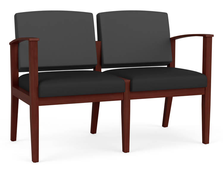 2 Seat Sofa, Upholstered Seat, Upholstered Back by Lesro