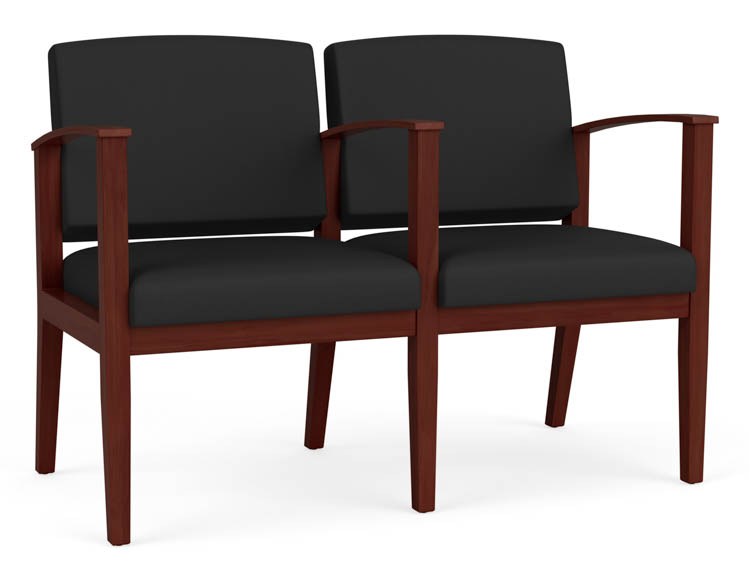 Polyurethane 2 Seats with Center Arm by Lesro