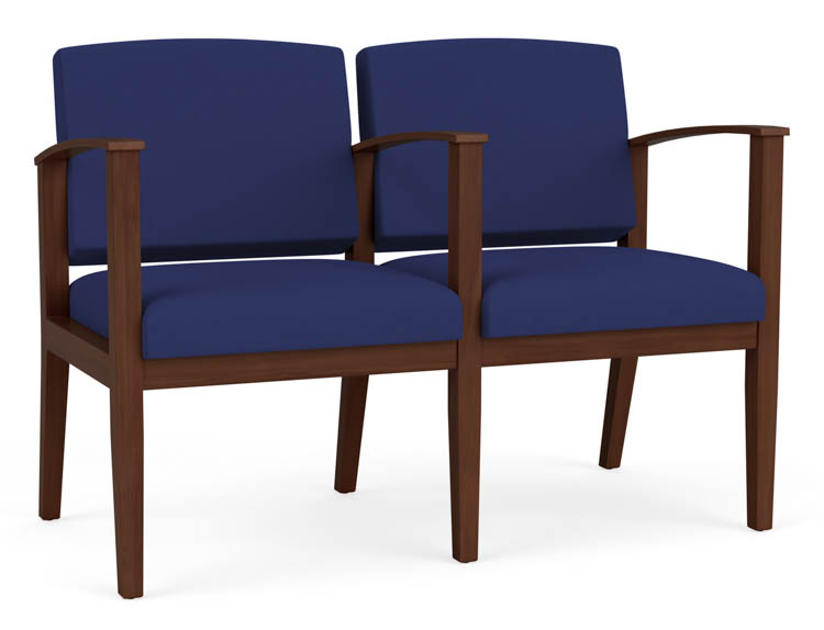 2 Seats with Center Arm by Lesro