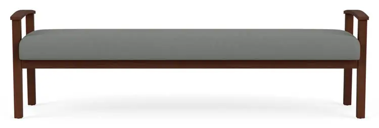 3 Seat Bench 72in W x 21in D with Hardwood Frame and Upholstered by Lesro