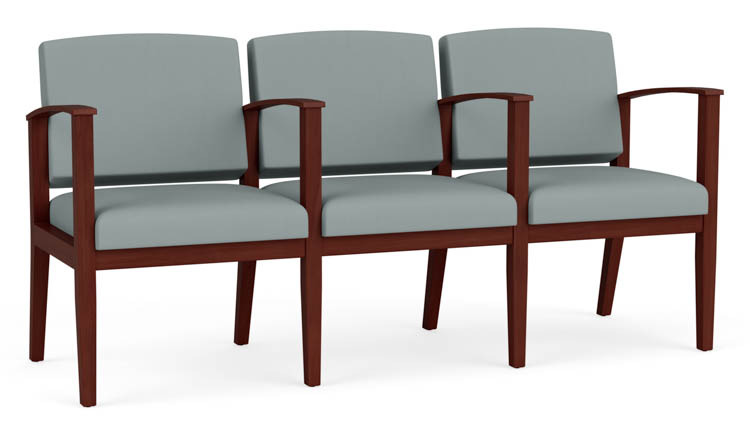 Polyurethane 3 Seats with Center Arms by Lesro