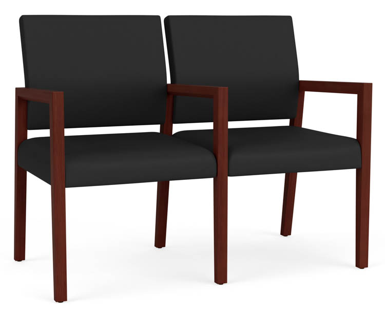 Polyurethane 2 Seats with Center Arm by Lesro