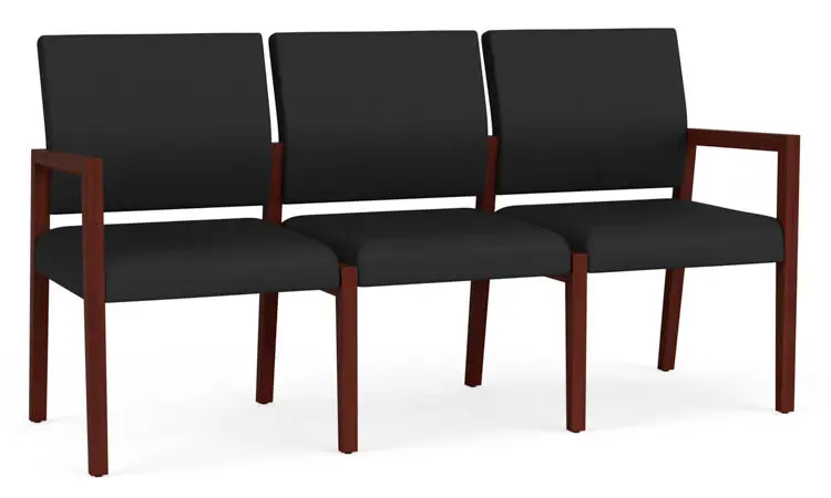 3 Seat Sofa 65in W x 24in D with Wood Frame and Polyurethane Upholstery by Lesro