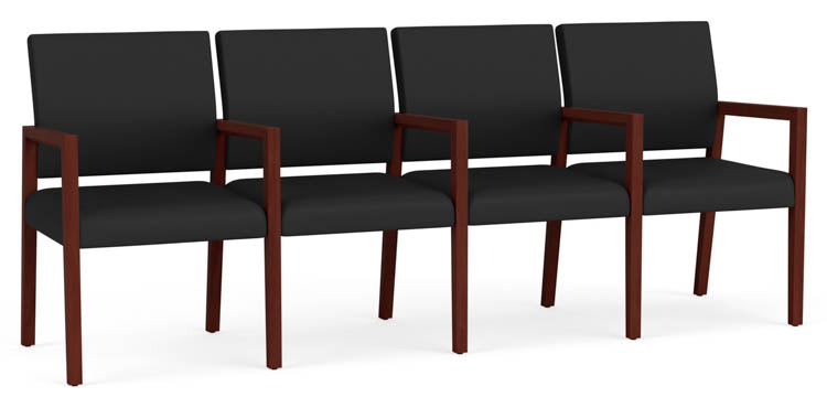 Polyurethane 4 Seats with Center Arms by Lesro