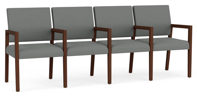 4 Seats with Center Arm by Lesro