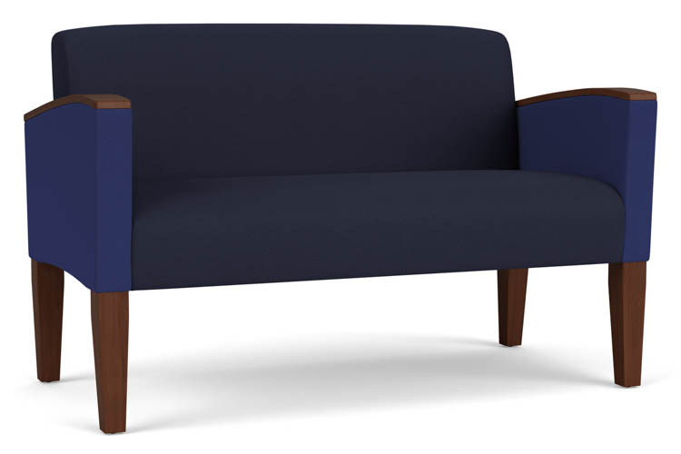 Loveseat, Upholstered Seat, Back and Arms by Lesro