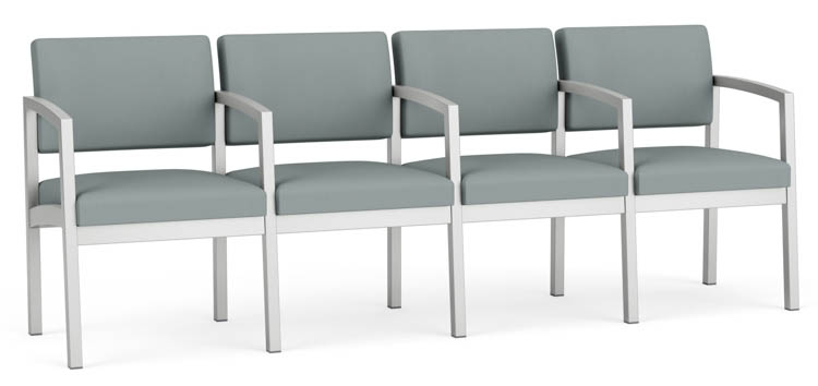 Polyurethane 4 Seat Sofa with Center Arms by Lesro