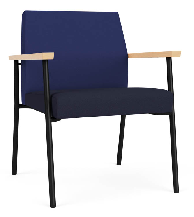 Oversize Guest Chair, Upholstered Seat, Upholstered Back by Lesro