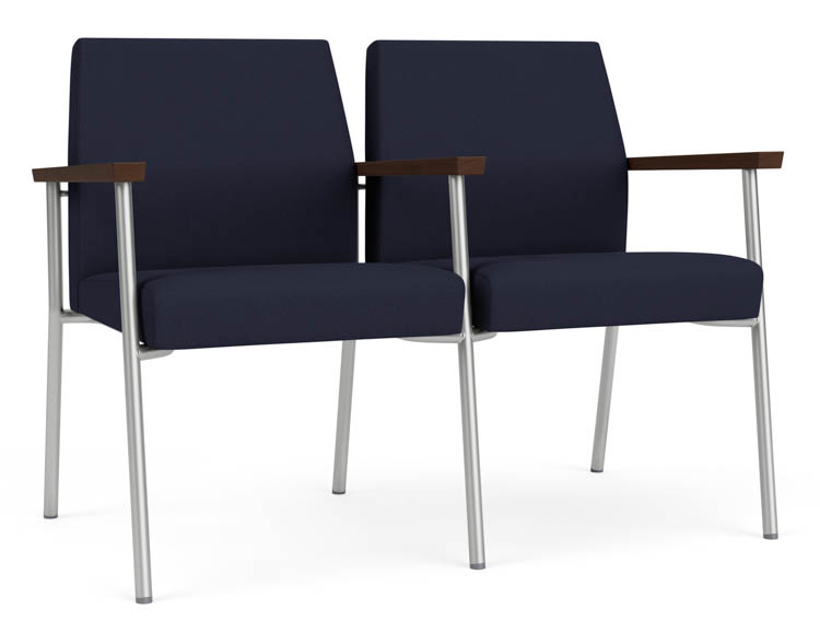 2 Seats with Center Arm by Lesro