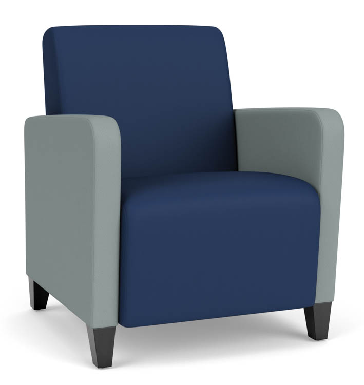 Guest Chair, Upholstered Seat, Back and Arms by Lesro