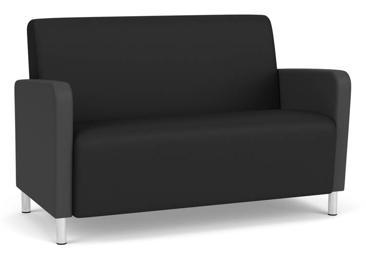 Loveseat, Upholstered Seat, Back and Arms by Lesro