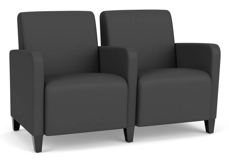 Polyurethane 2 Seats with Center Arm by Lesro