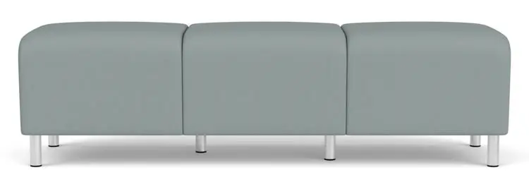 3 Seat Bench 65in W x 20in D with Polyurethane Upholstery by Lesro