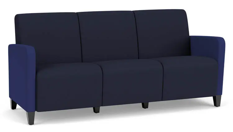 3 Seat Sofa 70in W x 30in D with Upholstered Seat by Lesro