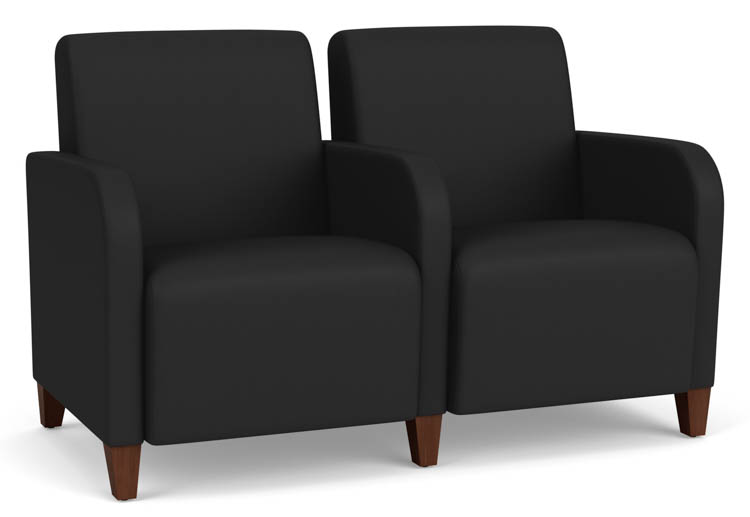 Polyurethane 2 Seat Sofa with Center Arms by Lesro