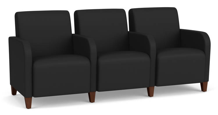 Polyurethane 3 Seat Sofa with Center Arms by Lesro