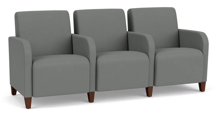 3 Seat Sofa with Center Arms by Lesro