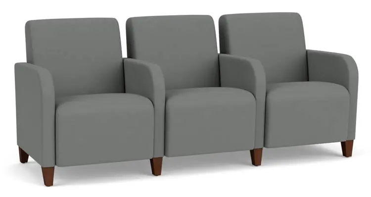 3 Seat Sofa 75in W x 30in D with Center Arms by Lesro