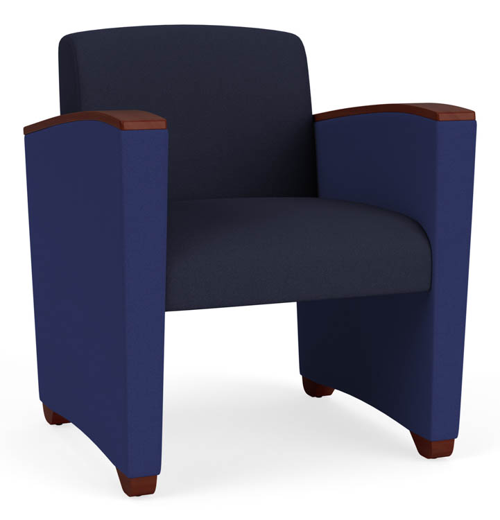 Guest Chair, Upholstered Seat, Back and Arms by Lesro