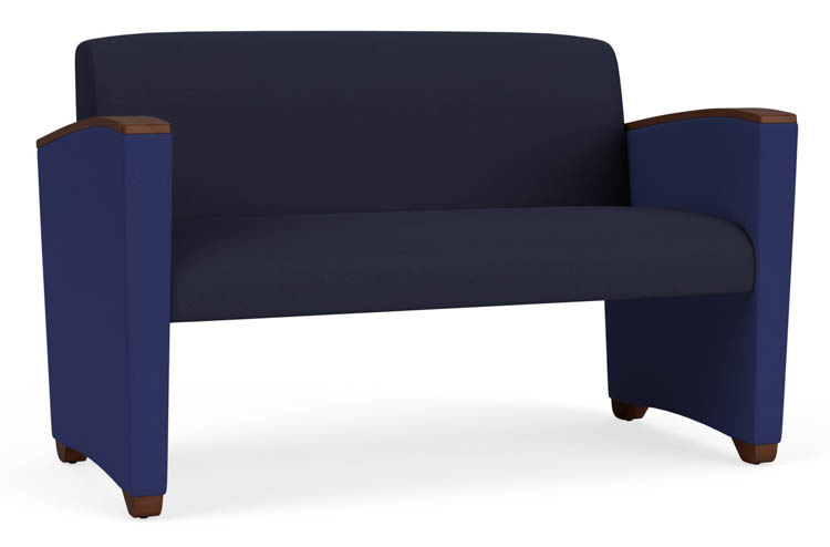 Loveseat, Upholstered Seat, Back and Arms by Lesro
