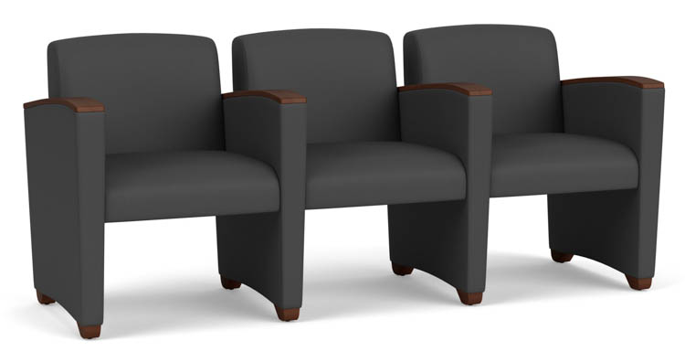 Polyurethane 3 Seats with Center Arms by Lesro
