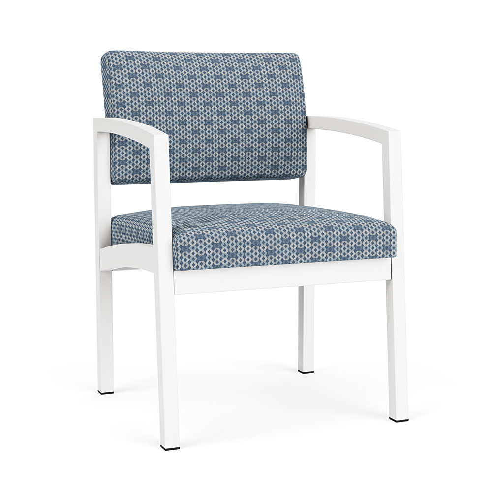 Lenox Steel Guest Chair - Pattern Fabric by Lesro