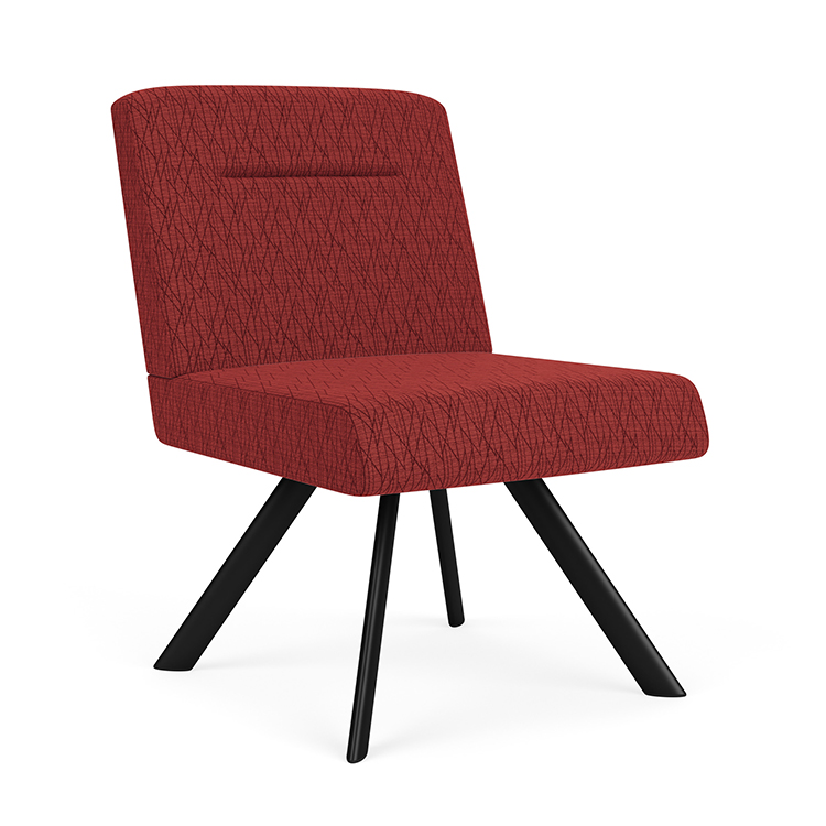 Armless Guest Chair - Pattern Fabric by Lesro