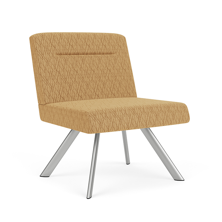 Armless Bariatric Chair - Pattern Fabric by Lesro