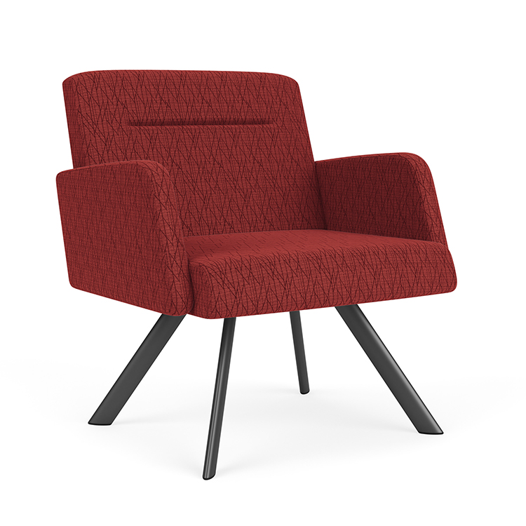 Bariatric Chair with Arms - Pattern Fabric by Lesro